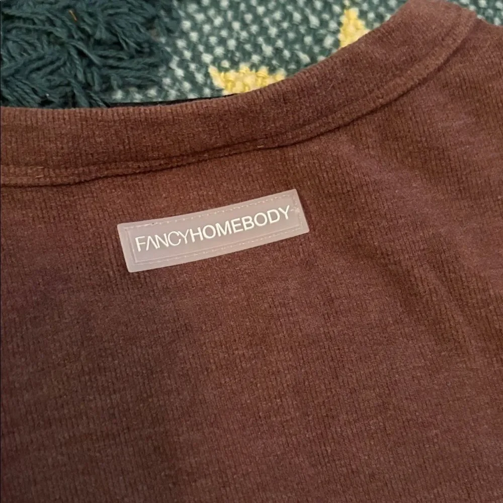 NWOT Fancy Homebody TWO Tank tops Razor back lounge cozy Medium
